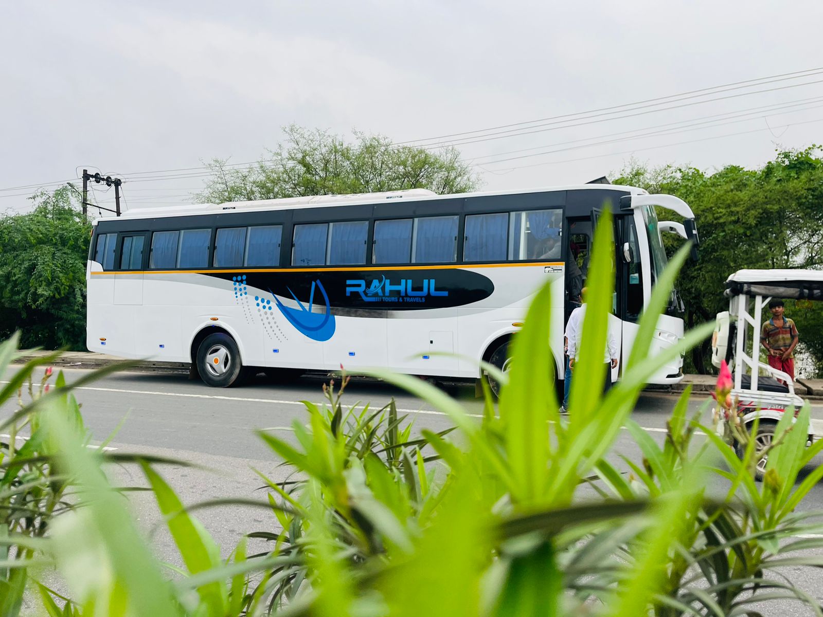 Tata AC Coach 45 Seater Side View