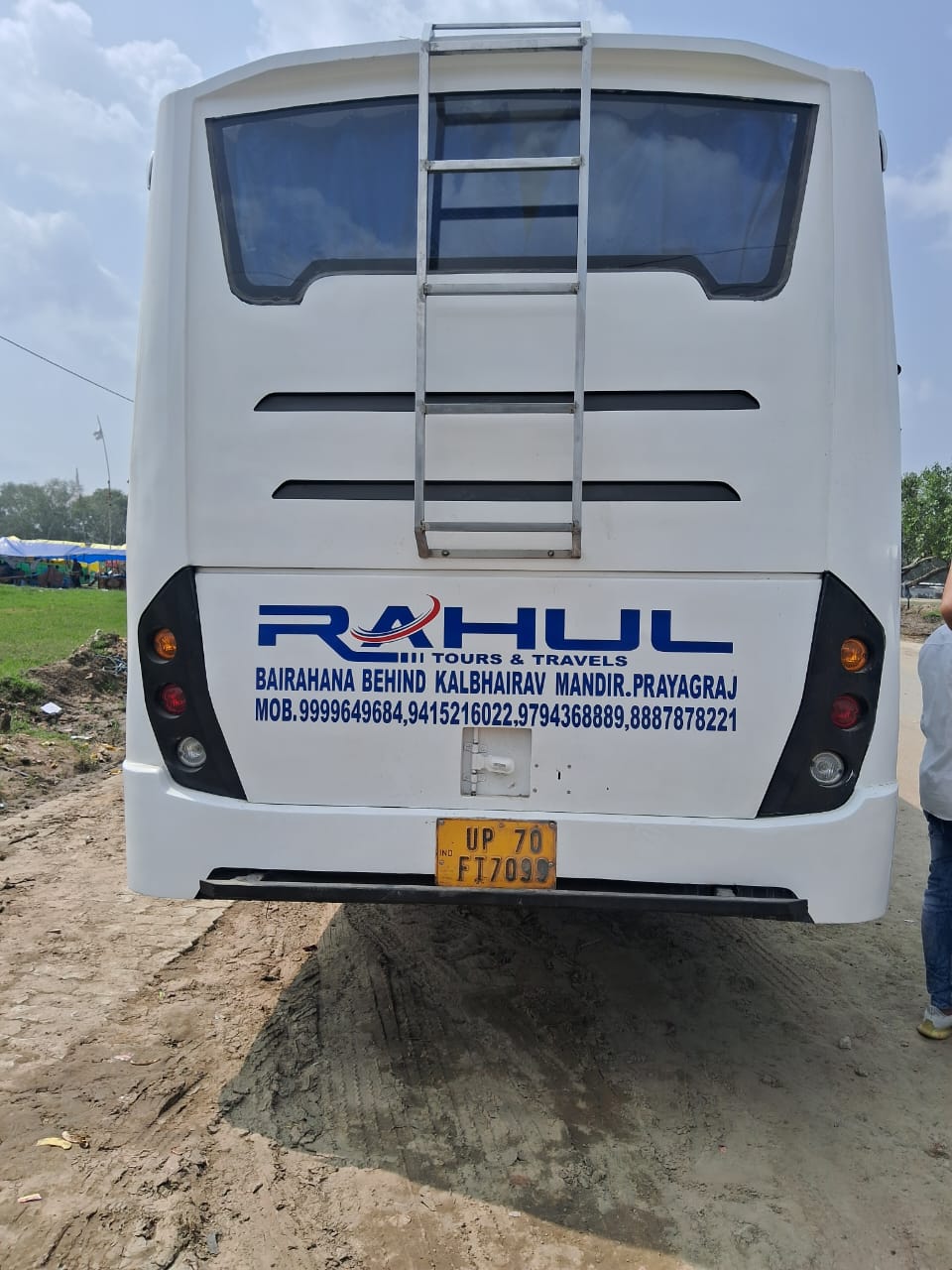 Tata Non-AC Coach 49 Seater Back View